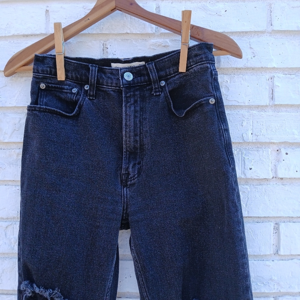 Abercrombie & Fitch The Ankle Straight Ultra High… - image 3